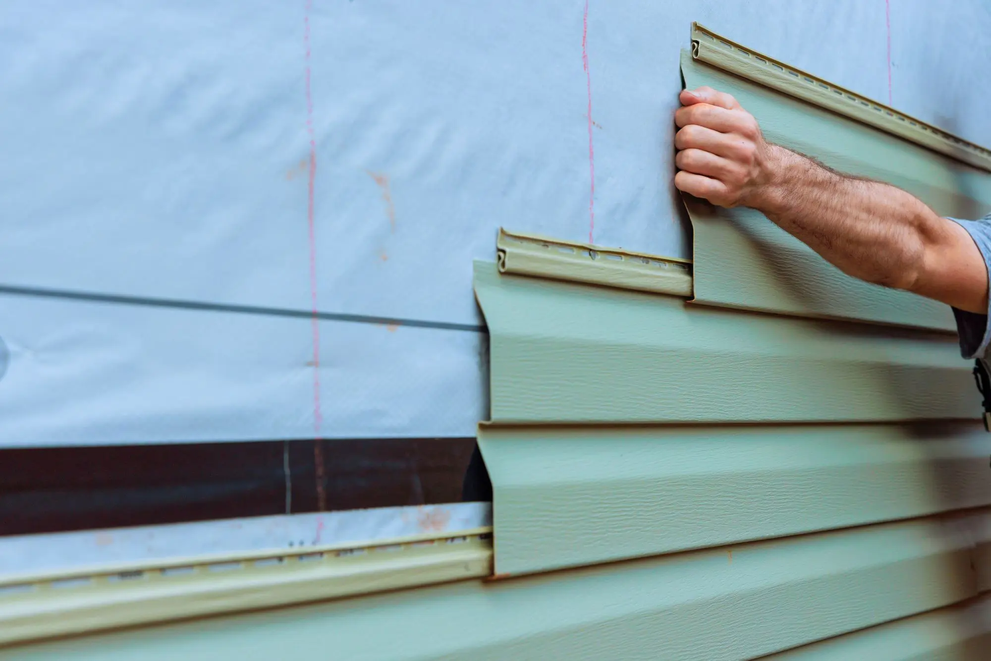 Exterior siding detail and craftsmanship